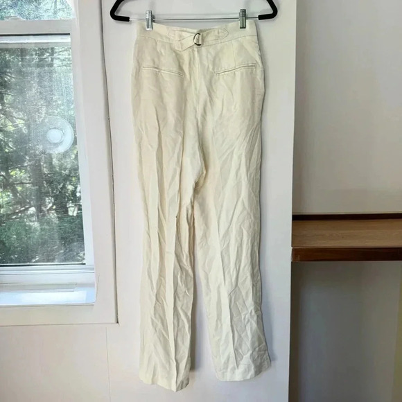 NWT Free People Gabbie Vest Suit Set Wide Leg Two Piece Matching in Cream 2 - Picture 12 of 13